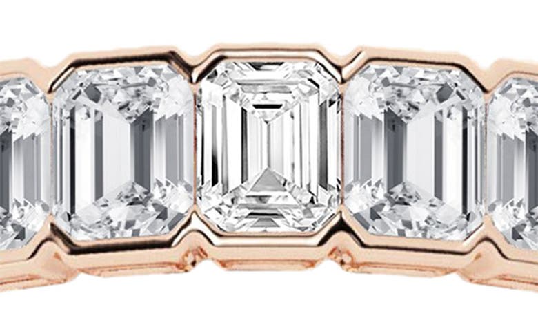 Shop Badgley Mischka Collection Emerald Cut Lab Created Diamond Infinity Ring In Pink