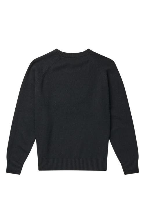 Shop Les Deux Felipe Wool Blend Sweater In Black/ivory