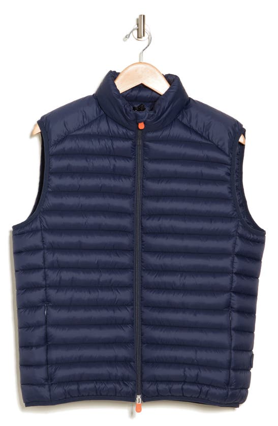 Save The Duck Adam Quilted Vest In Navy