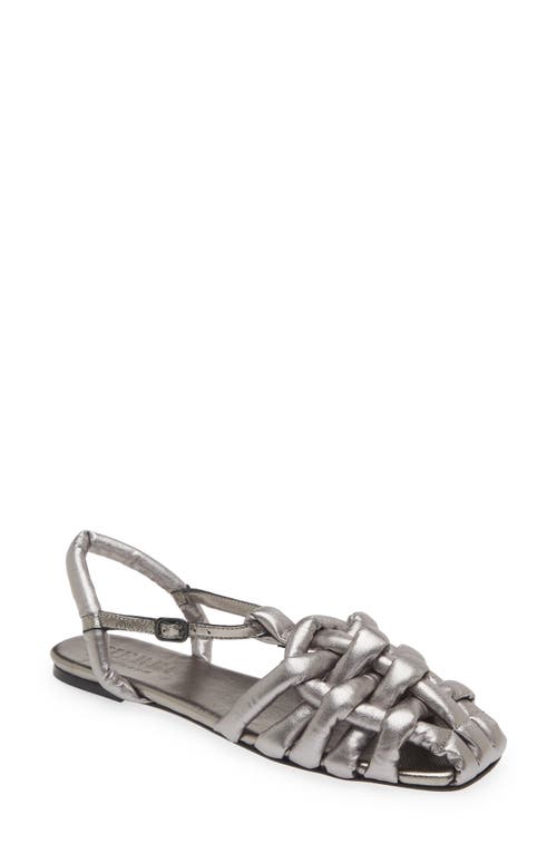 HEREU Cabersa Padded Fisherman Sandal Silver at Nordstrom,