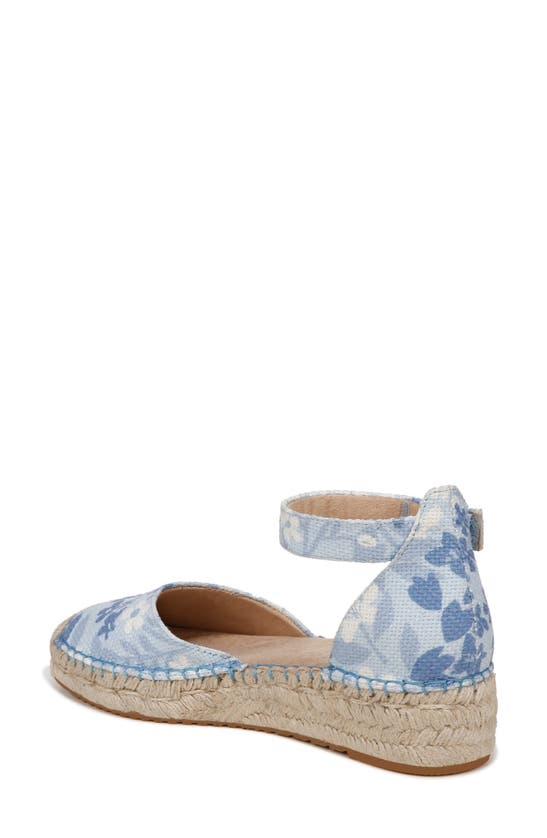 Shop Soul Naturalizer Wren Ankle Strap Espadrille Platform Sandal In Bluebell Fabric