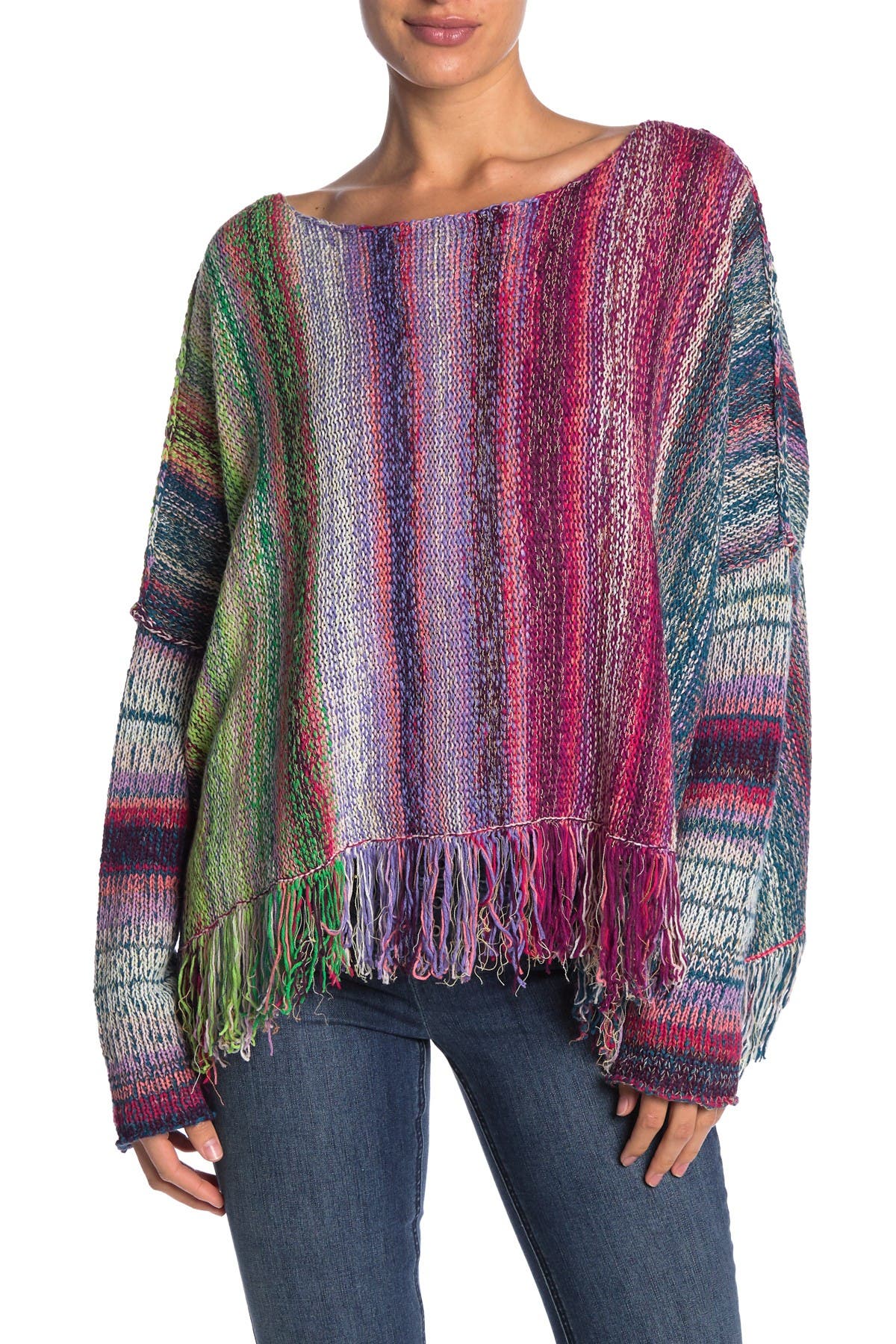 free people fringe sweater