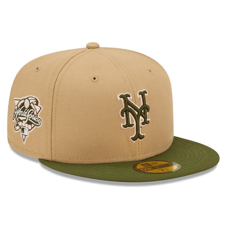 New Era Khaki/olive New York Mets Pink Undervisor 59fifty Fitted Hat ...