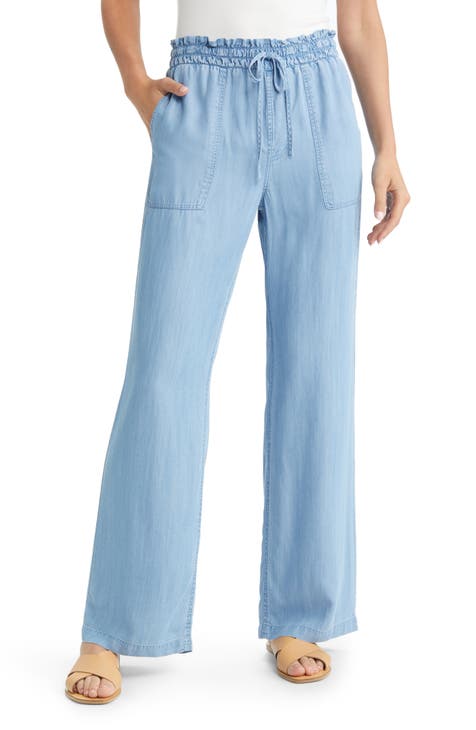 7 For All Mankind Women's Flare Wide Leg Jean, Lake Blue, 24 at   Women's Jeans store