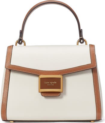small katy leather top handle bag