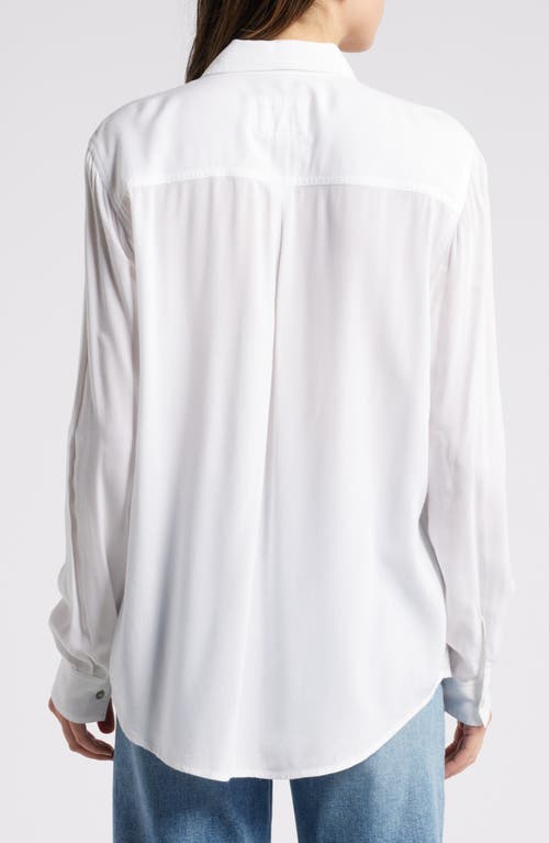 Shop Rails Wren Solid Button-up Shirt In White