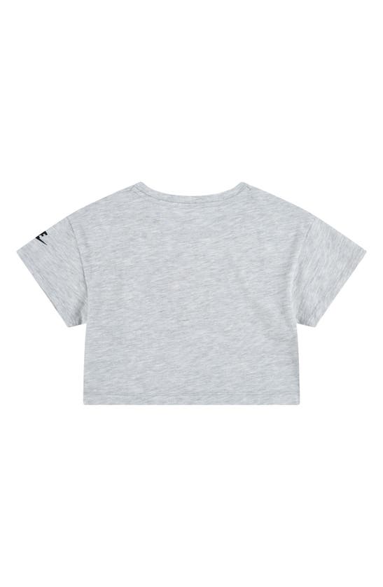Shop Nike Kids' Cotton Graphic T-shirt In Grey Heather