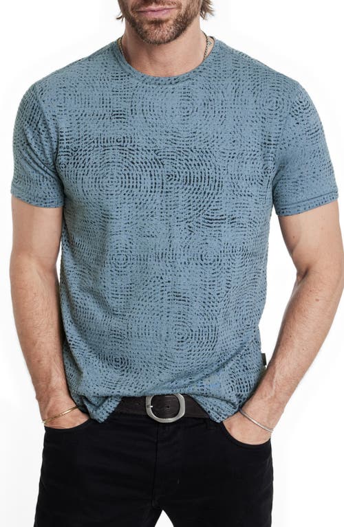 John Varvatos LUMEN TEXTURE CREW WITH RECORD Steel Blue at Nordstrom,