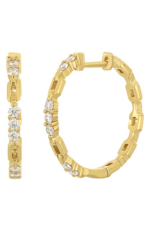 Bony Levy Varda Diamond Link Hoop Earrings in 18K Yellow Gold at Nordstrom