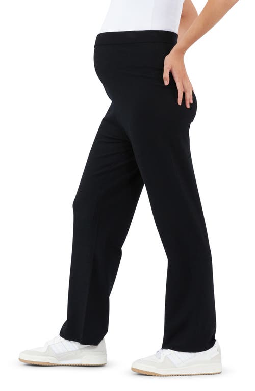 Shop Ripe Maternity Rylan Knit Straight Leg Maternity Pants In Black