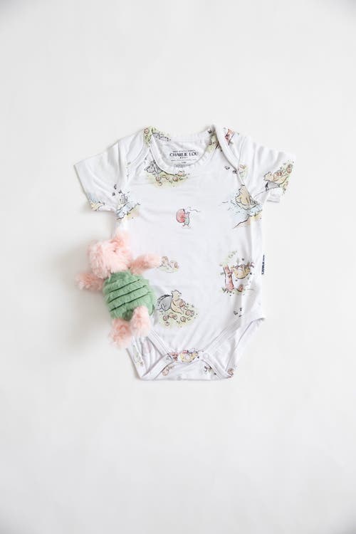 Shop Charlie Lou Baby ® Winnie The Pooh Snap Bodysuit In White