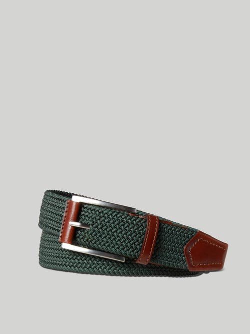 Shop Robert Talbott Stretch Nylon Garfield Belt In Green