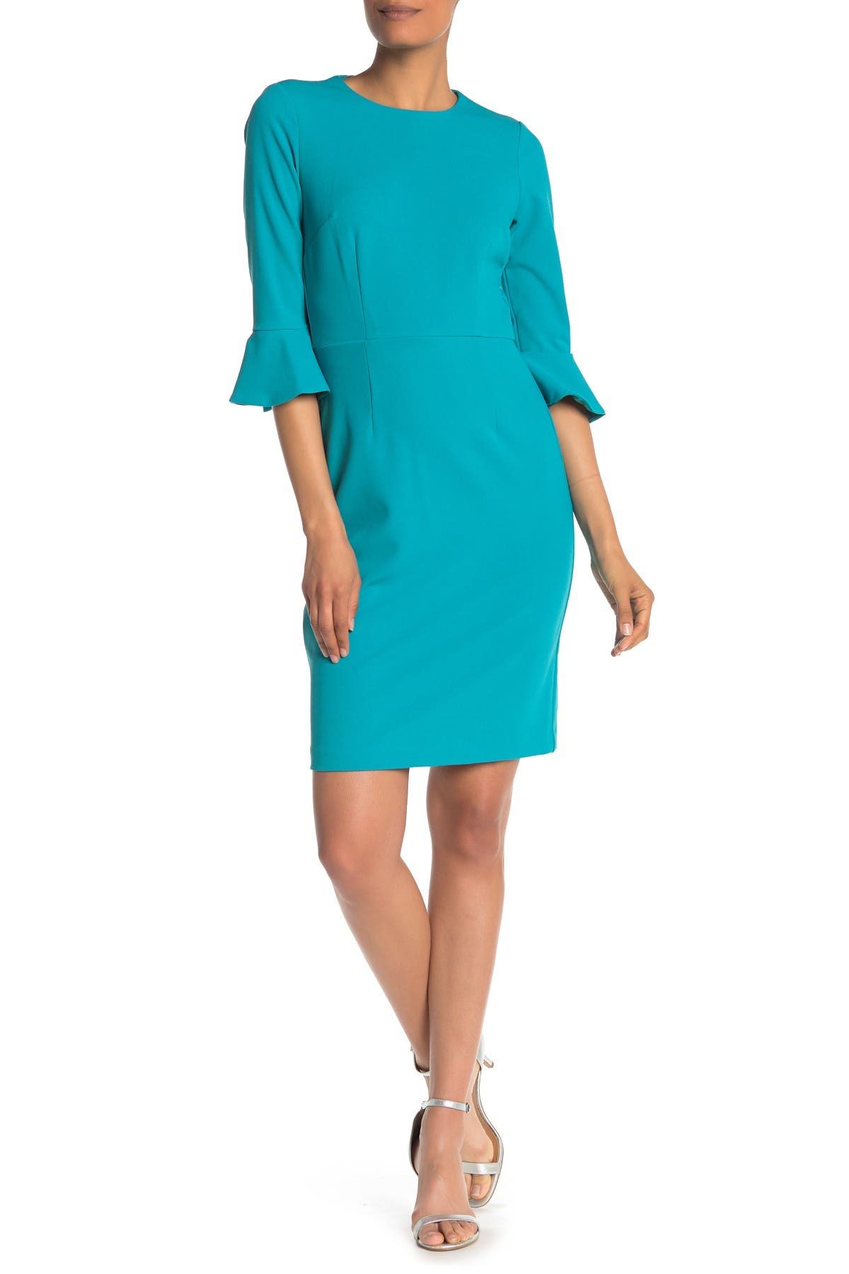 Donna Ruffle Cuff Sheath Dress Nordstrom Rack