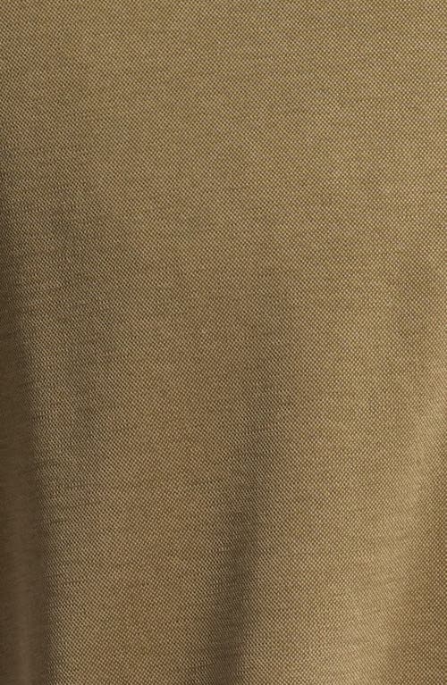 Johnston & Murphy Vintage Wash Bird's Eye Button-up Shirt In Olive