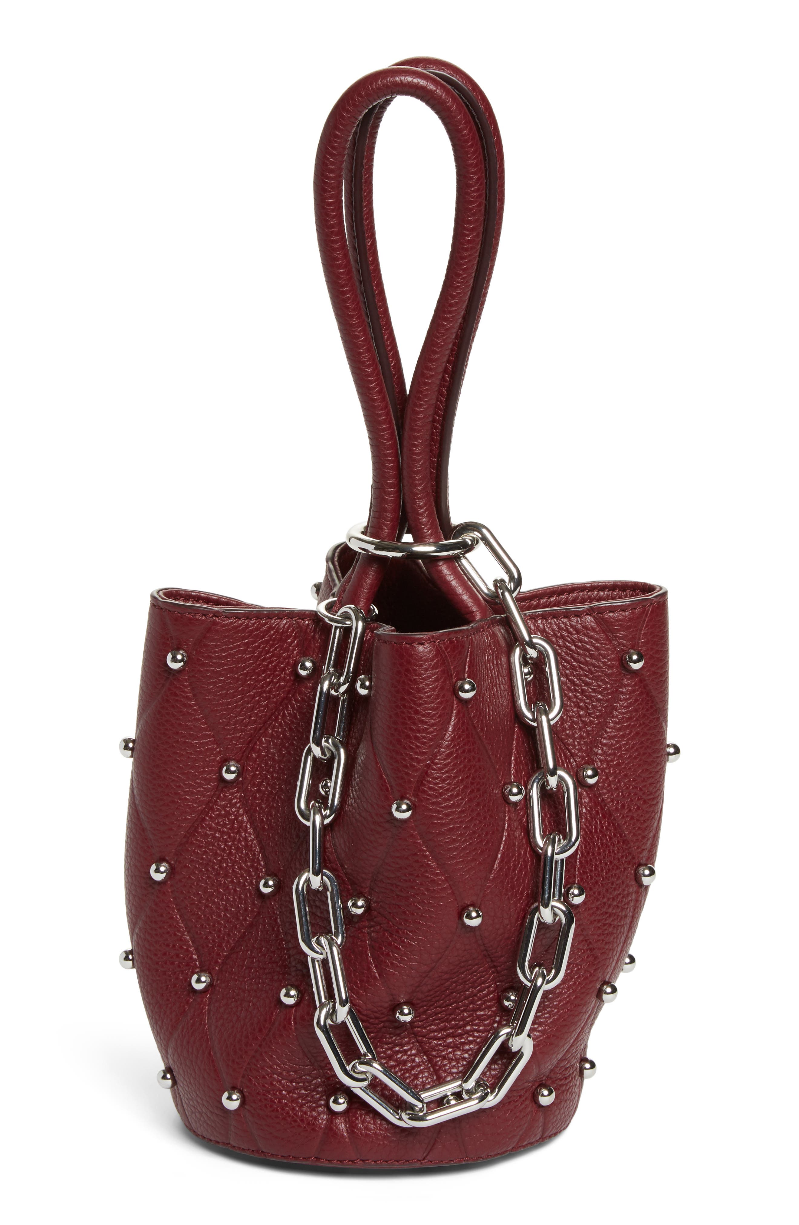 alexander wang studded bucket bag