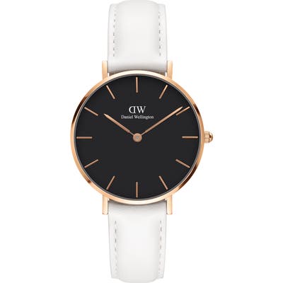 Daniel Wellington Classic Petite Leather Strap Watch, 32Mm