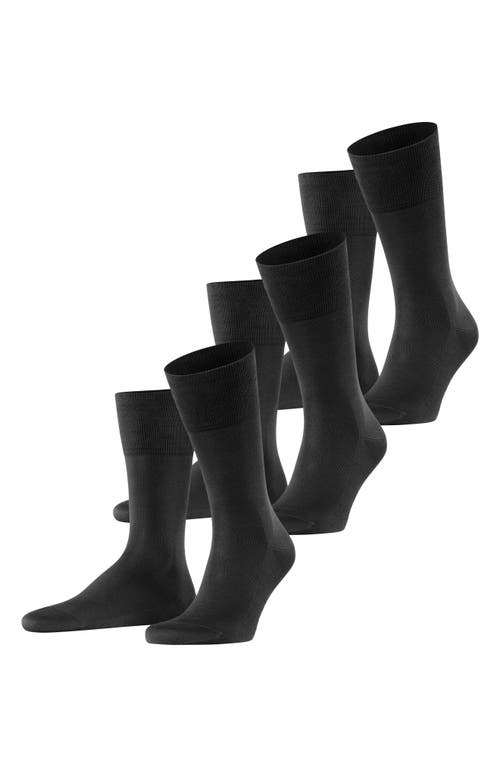 Falke Tiago 3-Pack Dress Socks Black at Nordstrom,
