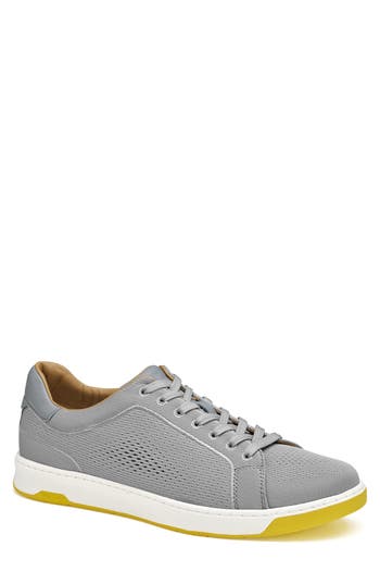 Johnston & Murphy Men's Daxton Knit Lace-up Sneakers In Gray Knit