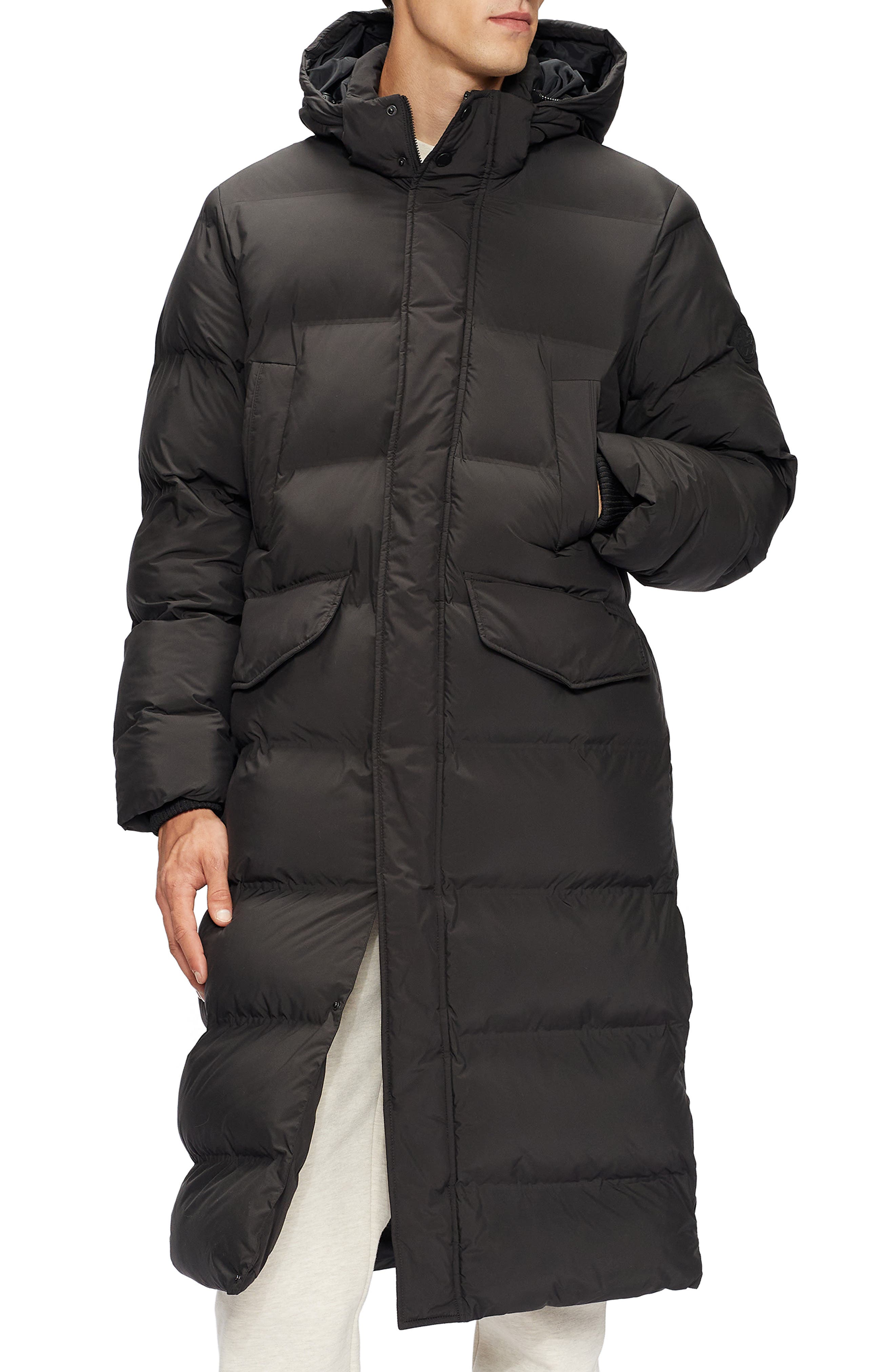 mens long puffer coats