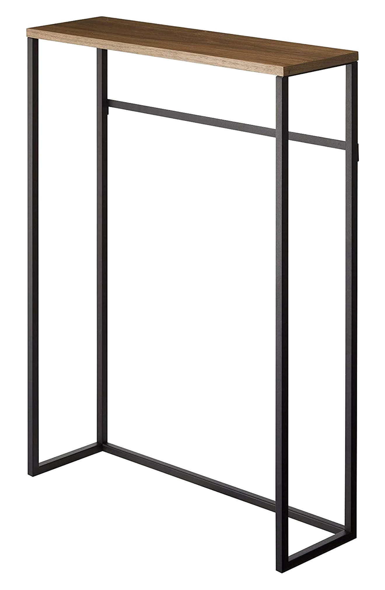 Narrow Entryway Wood Top Console Table