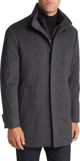 Classic wool blend car coat shop with inset bib vince camuto