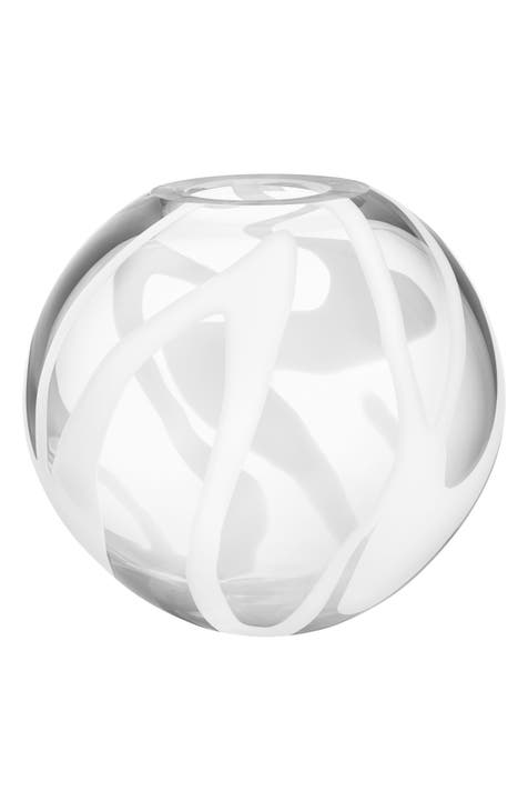 White Globe Vase