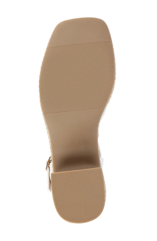 Shop Journee Collection Hally Espadrille Platform Sandal In Off White