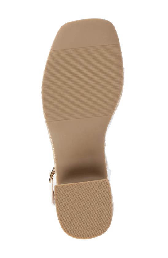 Journee Collection Hally Espadrille Platform Sandal In Off White