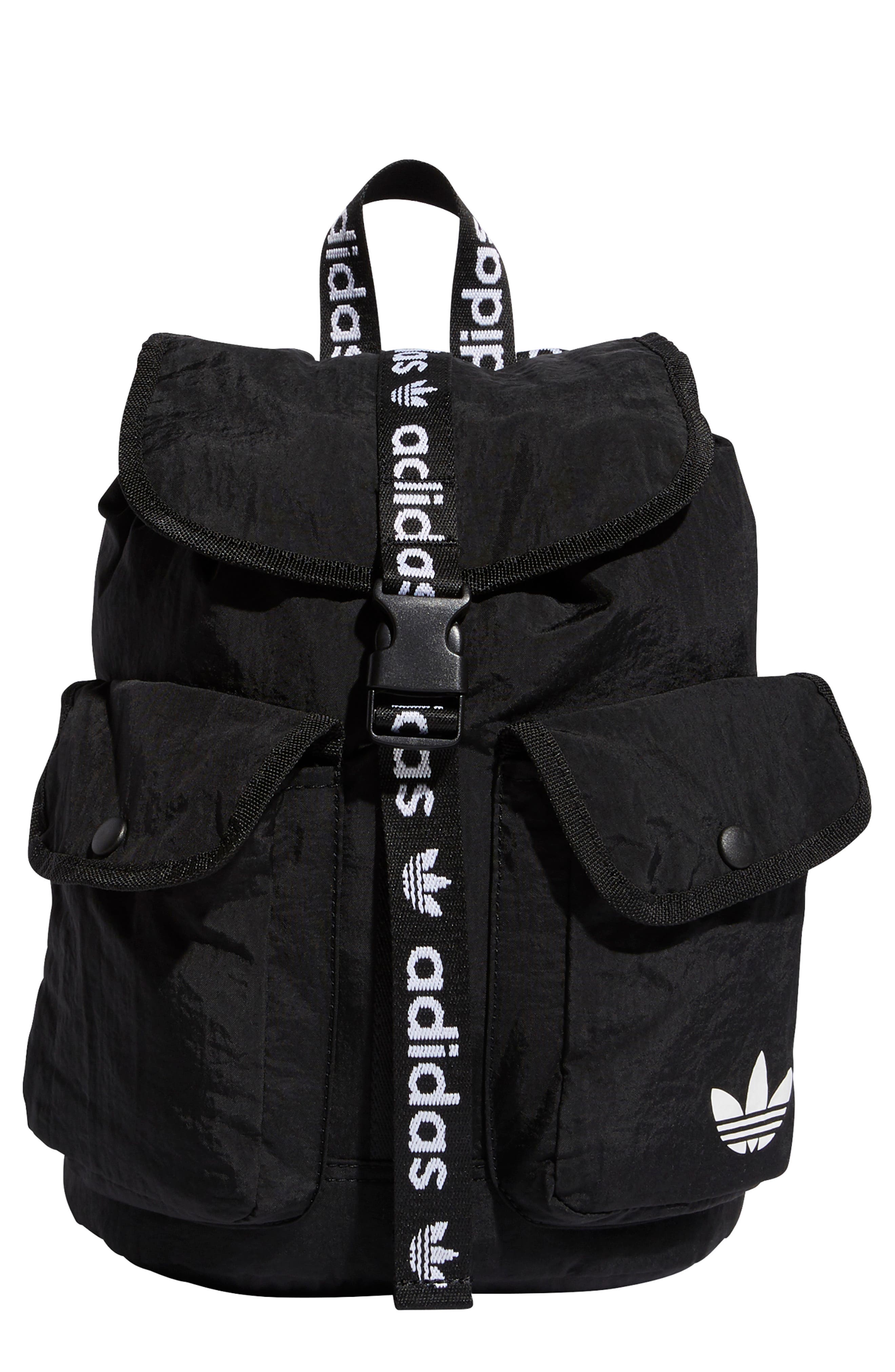 black and white adidas originals backpack