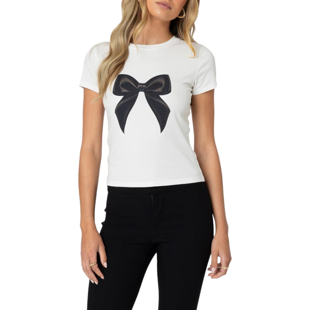 Edikted Tied Up Tee In White