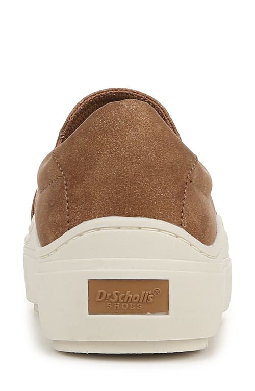 Dr. Scholl's Time Off Slip-on Sneaker In Light Honey Faux Leather