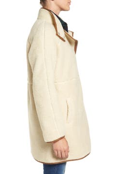 Madewell Faux Shearling Cocoon Coat | Nordstrom