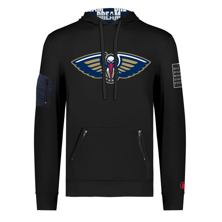 Shop Fisll Unisex  X Black History Collection  Black New Orleans Pelicans Pullover Hoodie