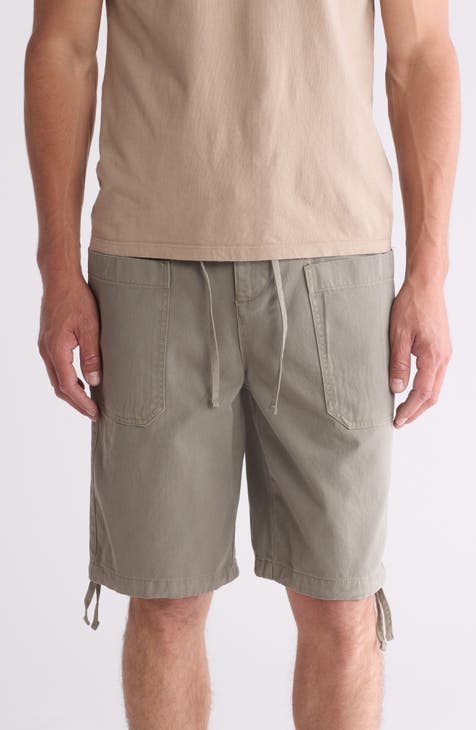 Washed Cotton Cargo Shorts