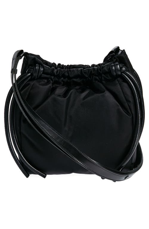 Shop Proenza Schouler Drawstring Nylon Shoulder Bag In Black