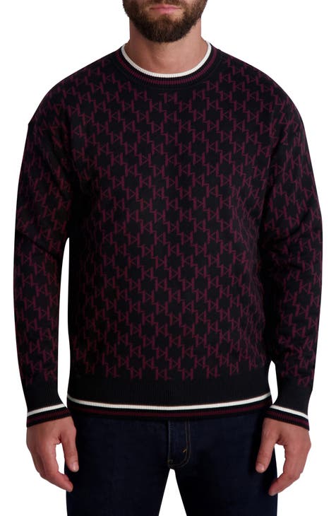 Greyson Men's Monogram Jacquard Quarter Zip