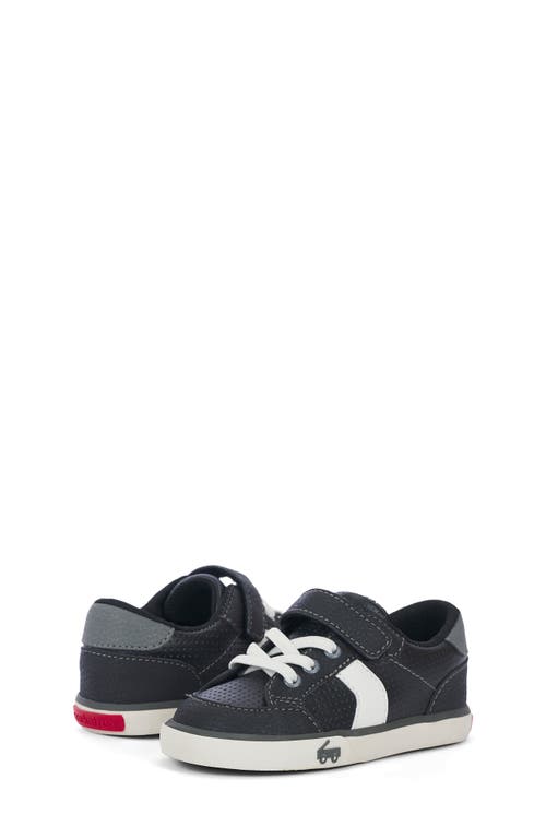 Shop See Kai Run Kids' Connor Sneaker In Black Leather