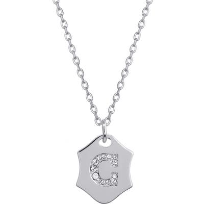 Stella + Ruby Nom De Plume Initial Pendant Necklace