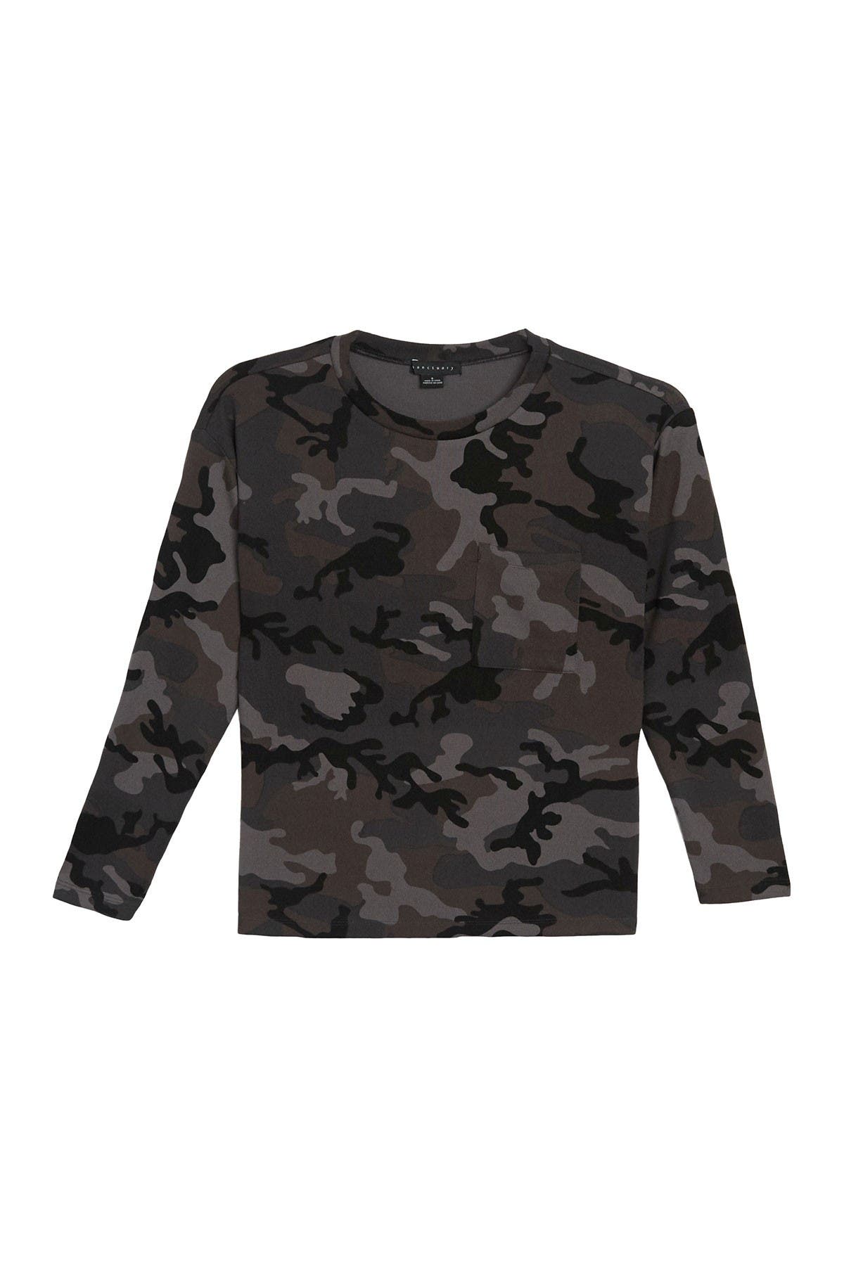 sanctuary camo sweatshirt