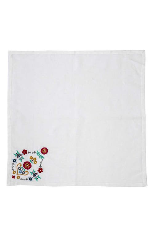 Juliska Heidi Embroidered Napkin, Set Of 4 In Multi
