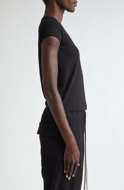 Shop Rick Owens Level Cotton T-shirt In Black