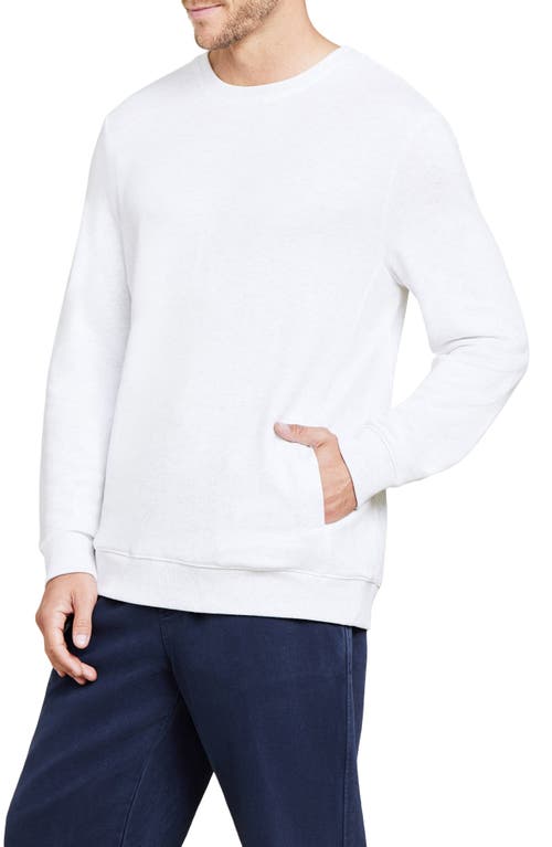 Shop Barefoot Dreams Malibu Collection® French Terry Sweatshirt In White