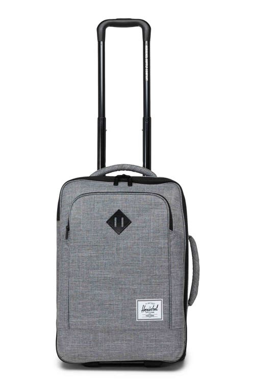 Heritage Softshell Large Carry On Luggage in Raven Crosshatch