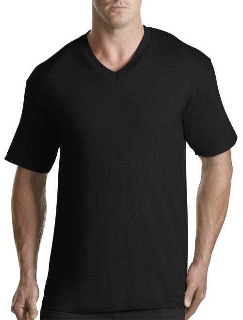 Harbor Bay 3-pk. V-neck T-shirts In Black