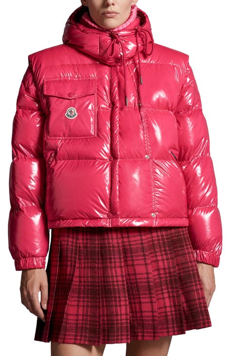 Moncler pink clearance puffer