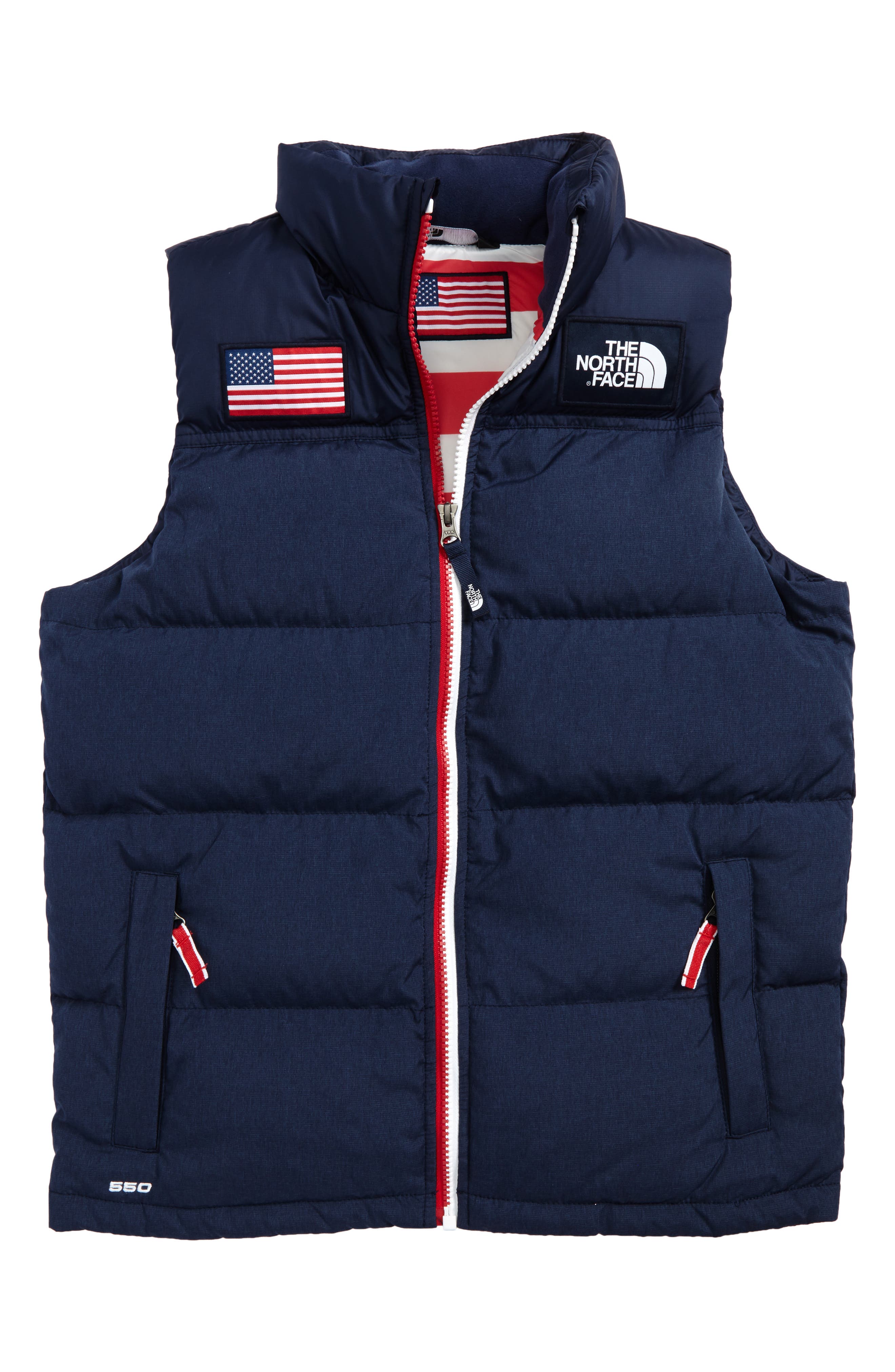 The North Face International Collection Nuptse® 550 Fill Power Down Puffer Vest (Big Boys