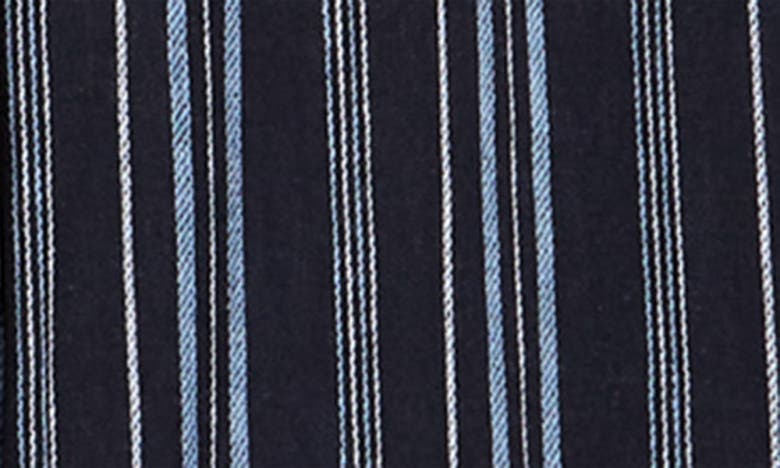 Shop Ellen Tracy Wide-leg Pants In Navy Stripe