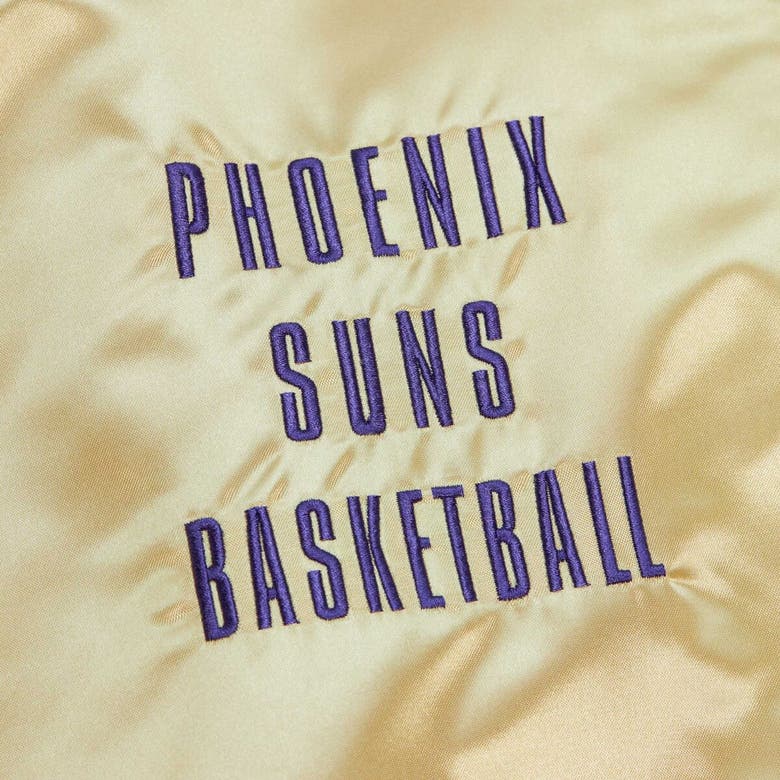Shop Mitchell & Ness Gold Phoenix Suns Team Og 2.0 Vintage Logo Satin Full-zip Jacket