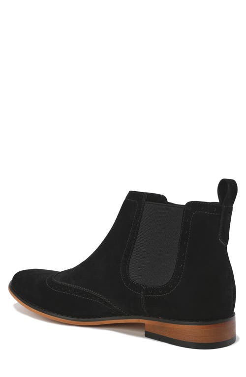 Gino Vitale Wingtip Chelsea Boot In Black