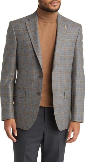 Jay Slim Fit Plaid Wool Sport Coat
